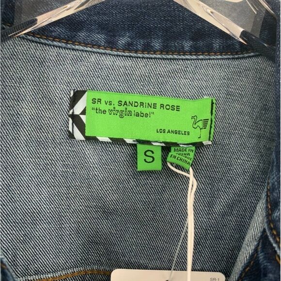 Free People X Sandrine Rose Denim Jacket In Indigo Blue - Picture 4 of 6